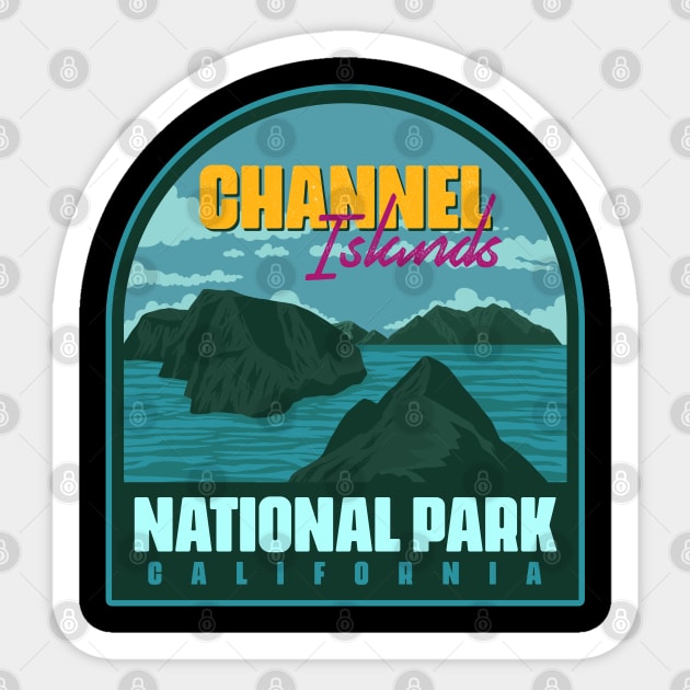 Channel Islands National Park Sticker by Sachpica